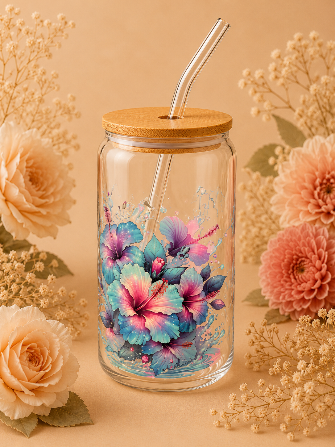Verre fleurs