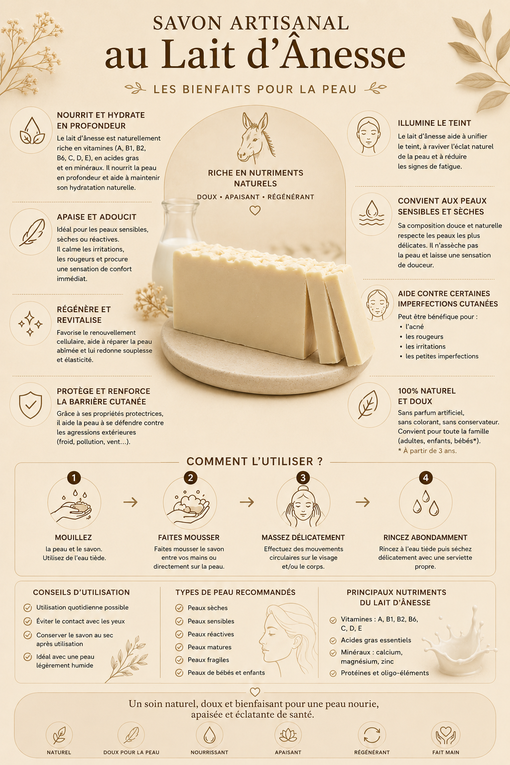 Savon lait d’ânesse