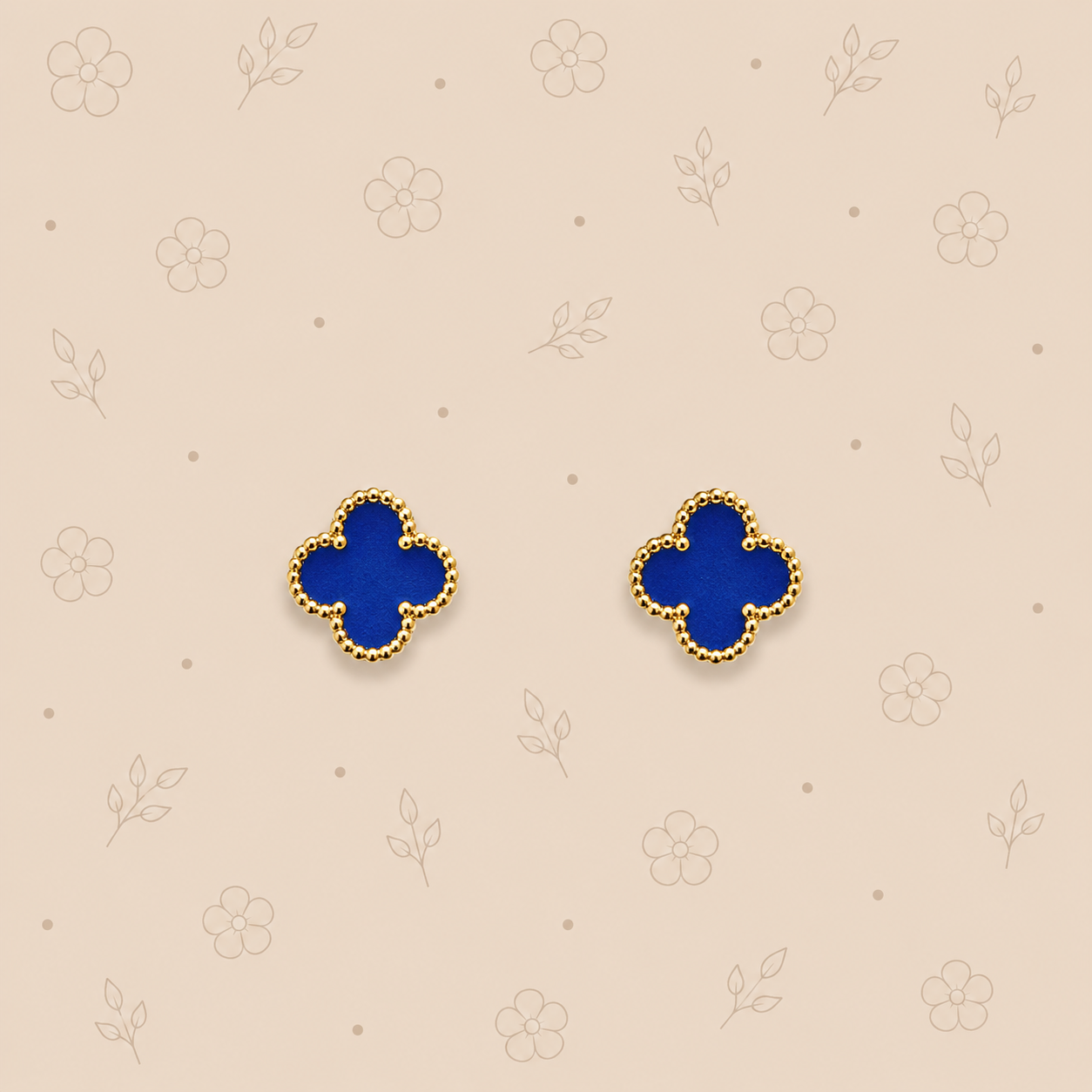 Boucle oreille Océane (bleue perle)