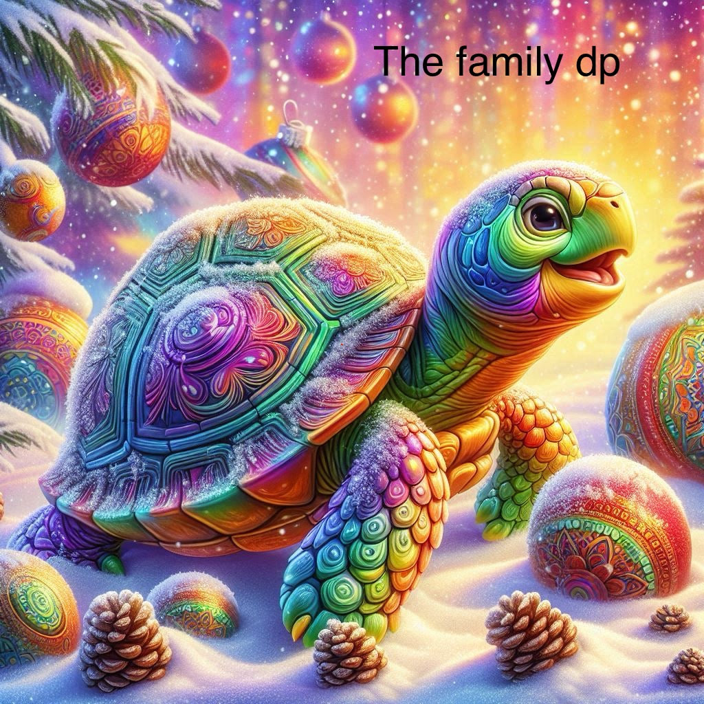 La Tortue de Noël Féerique