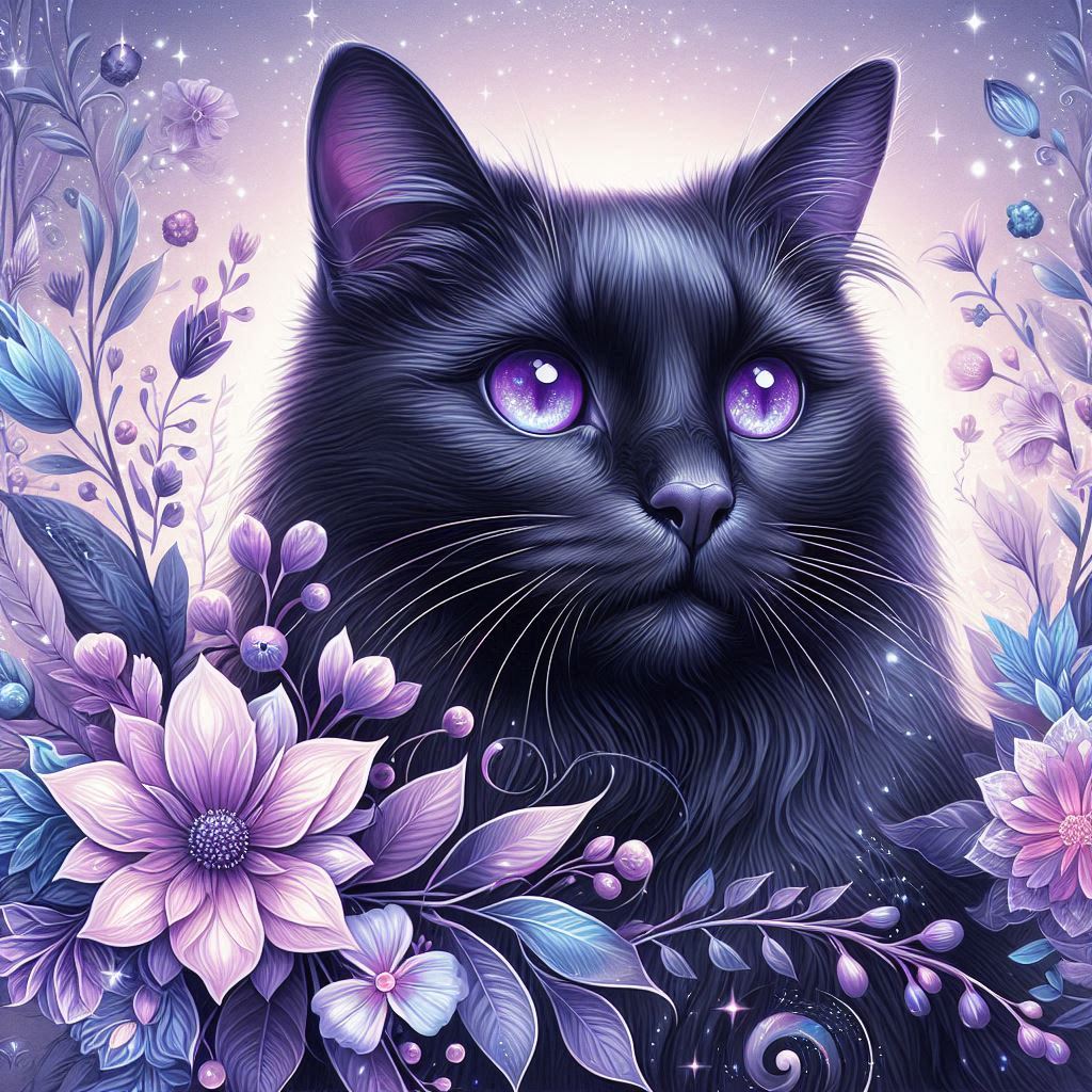 Regard de saphir nocturne