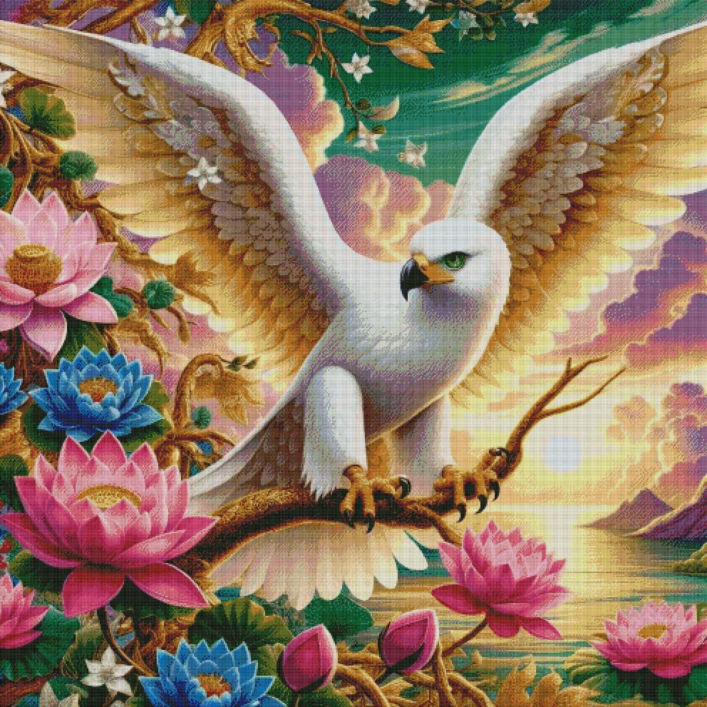 L'aigle du lotus céleste