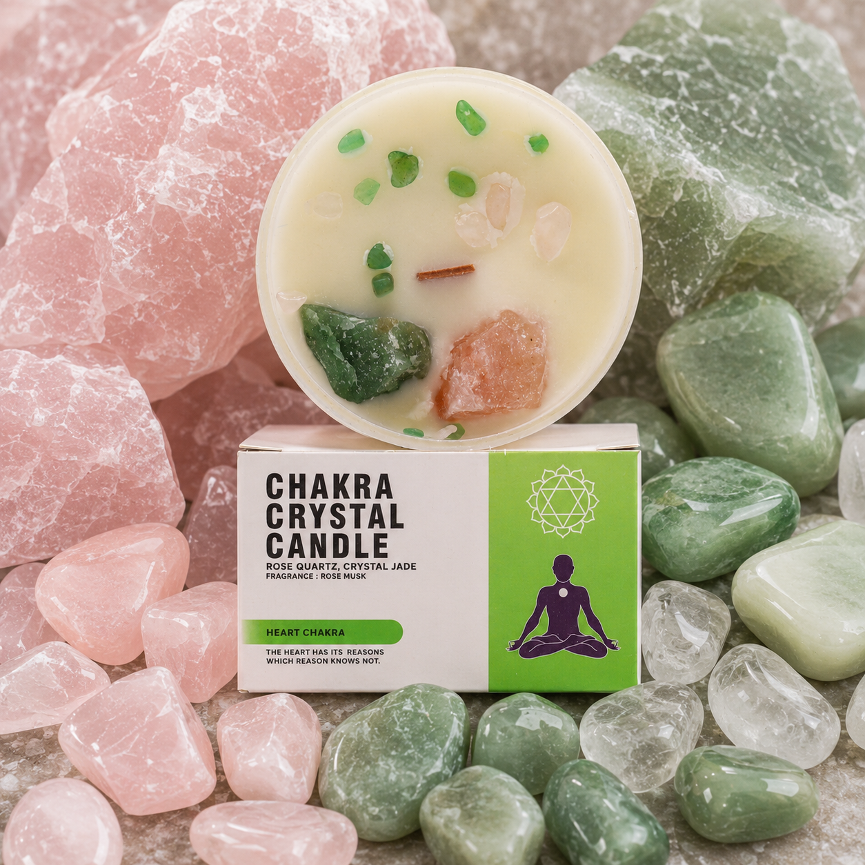 Bougie chakra du coeur