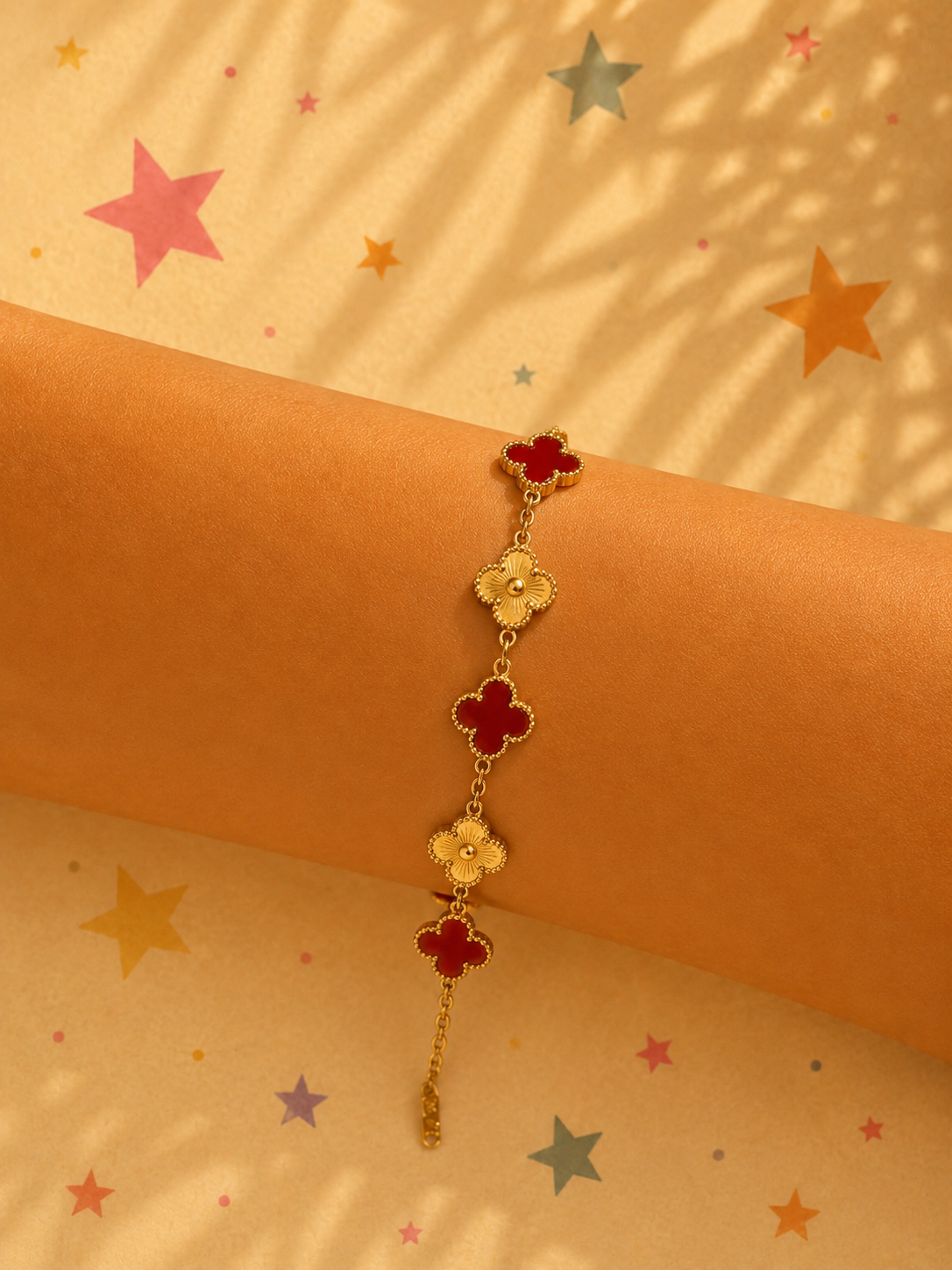 Bracelet tendance (bordeaux)