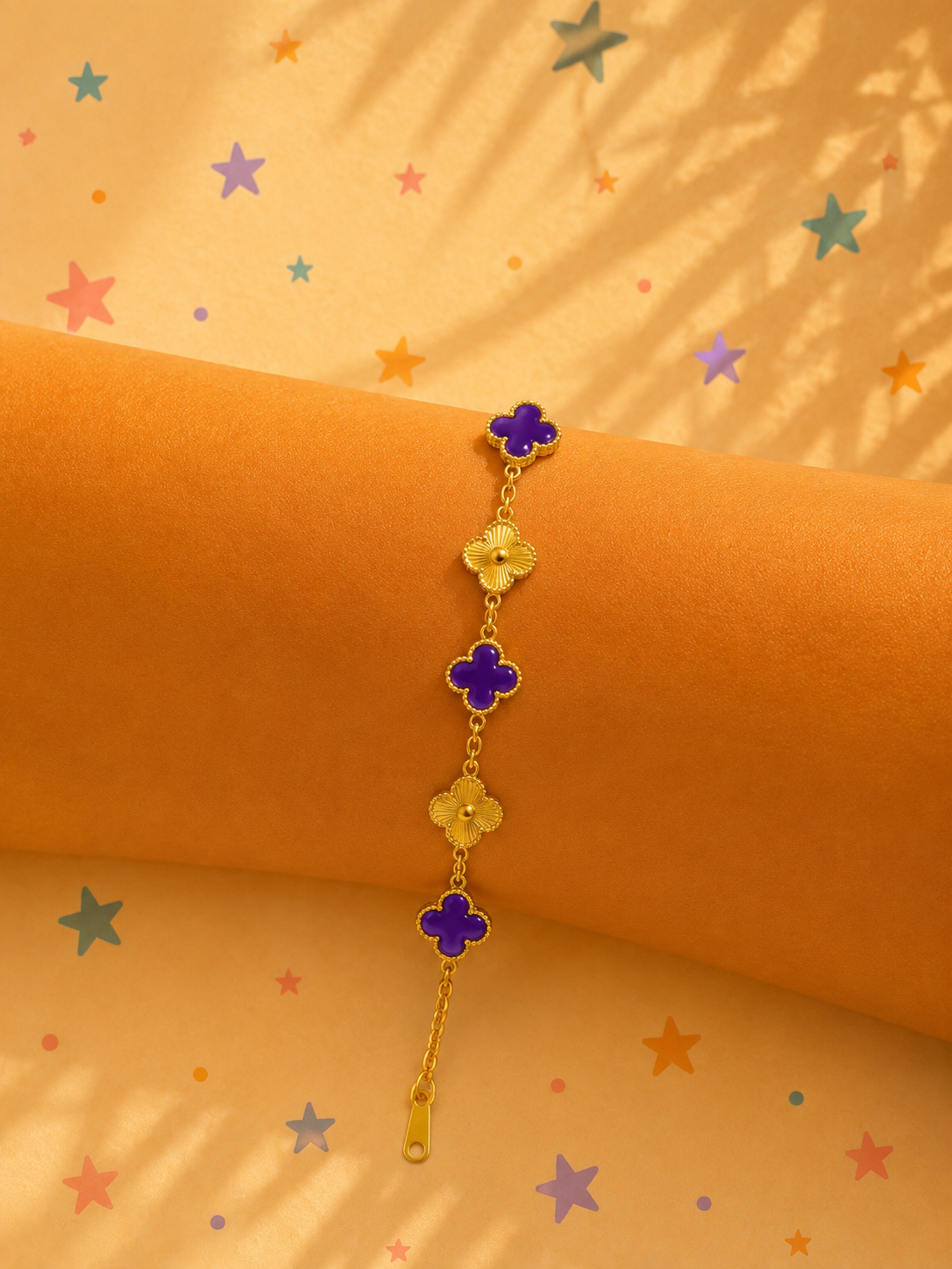 Bracelet tendance (violet foncé)