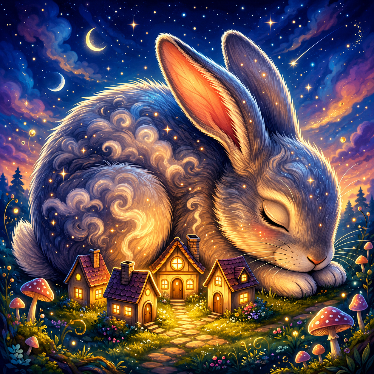 Le rêve du lapin étoilé