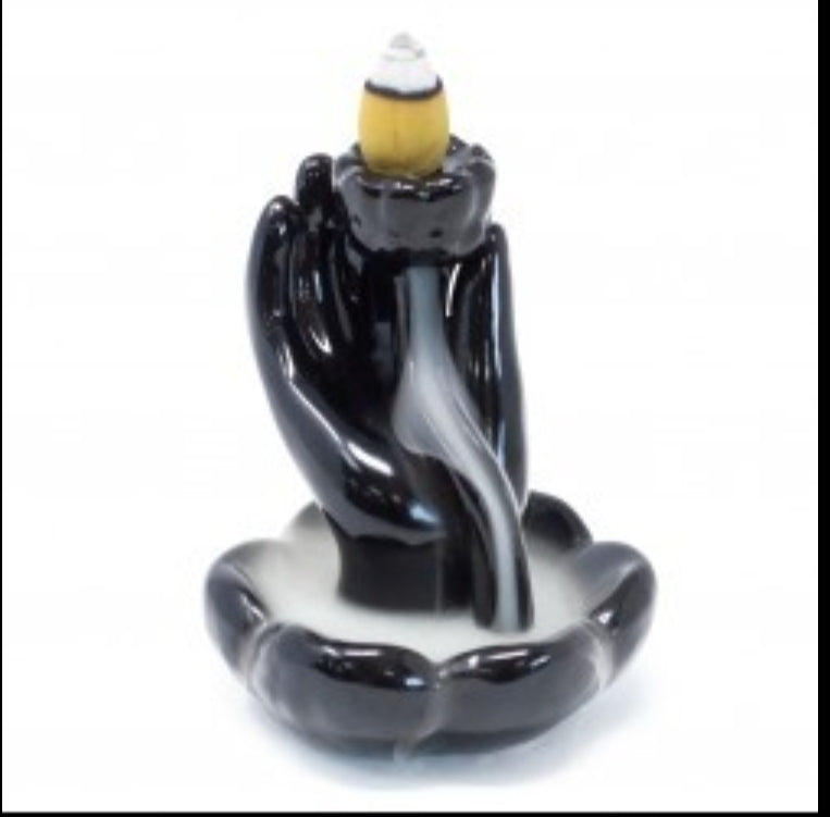 Fontaine à Encens Céramique - Main & Lotus