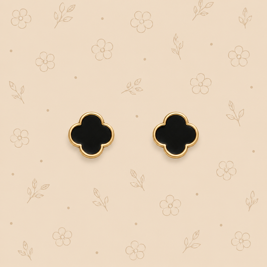 Boucle oreille Océane (noir)