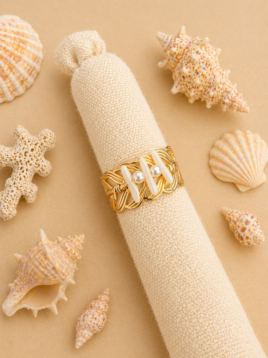 Bague réglable coquillage 4