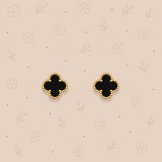 Boucle oreille Océane (noir perle)