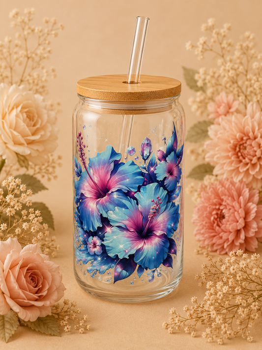 Verre fleurs