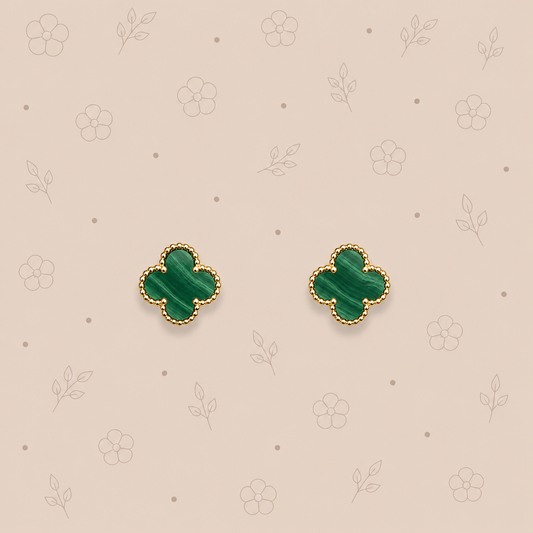Boucle oreille Océane ( vert nacré )