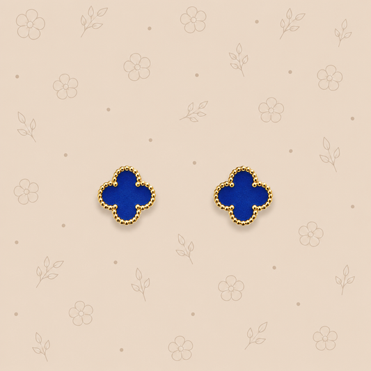 Boucle oreille Océane (bleue perle)