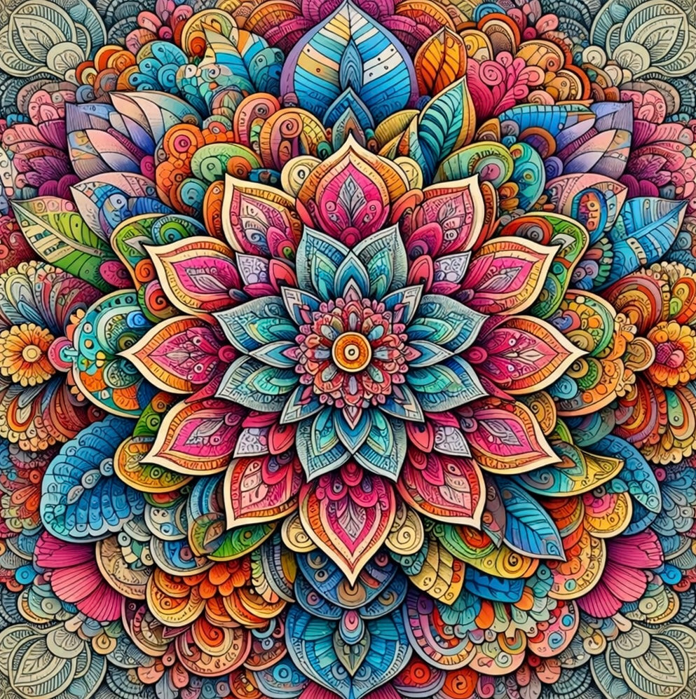 Mandala Arc-en-Ciel
