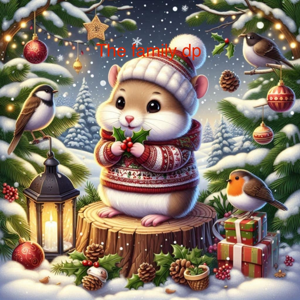 Hamster de Noël