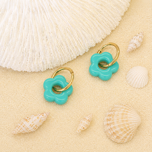 Boucle oreille fleurs