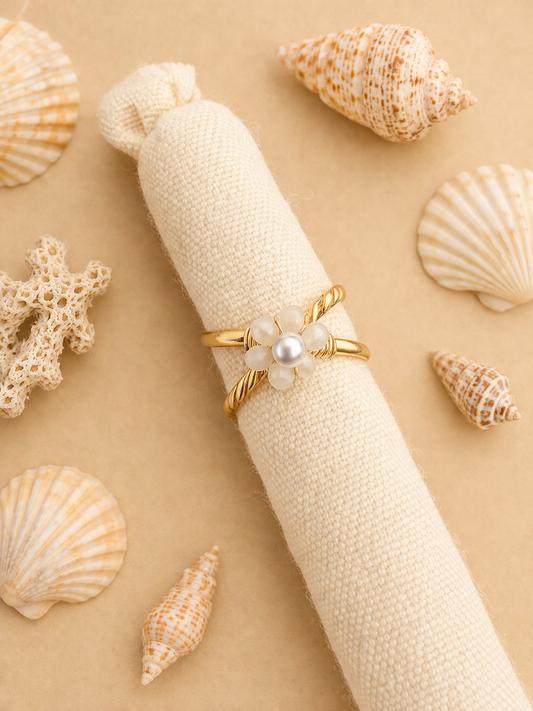 Bague réglable coquillage 3