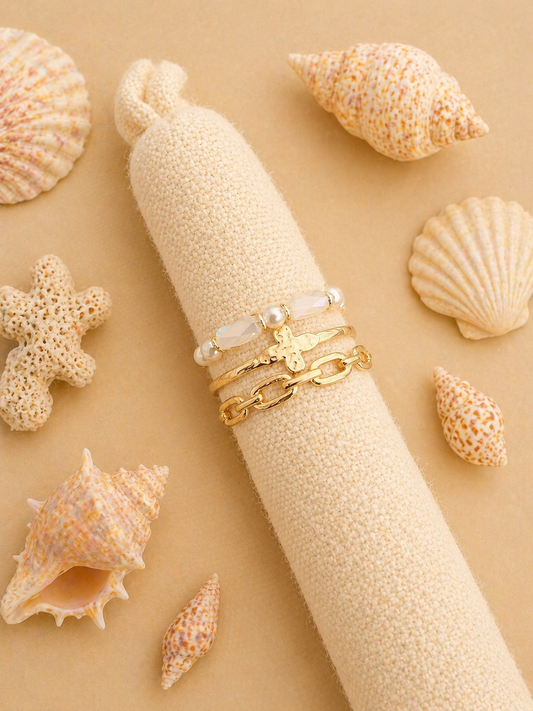 Bague coquillages réglable 5