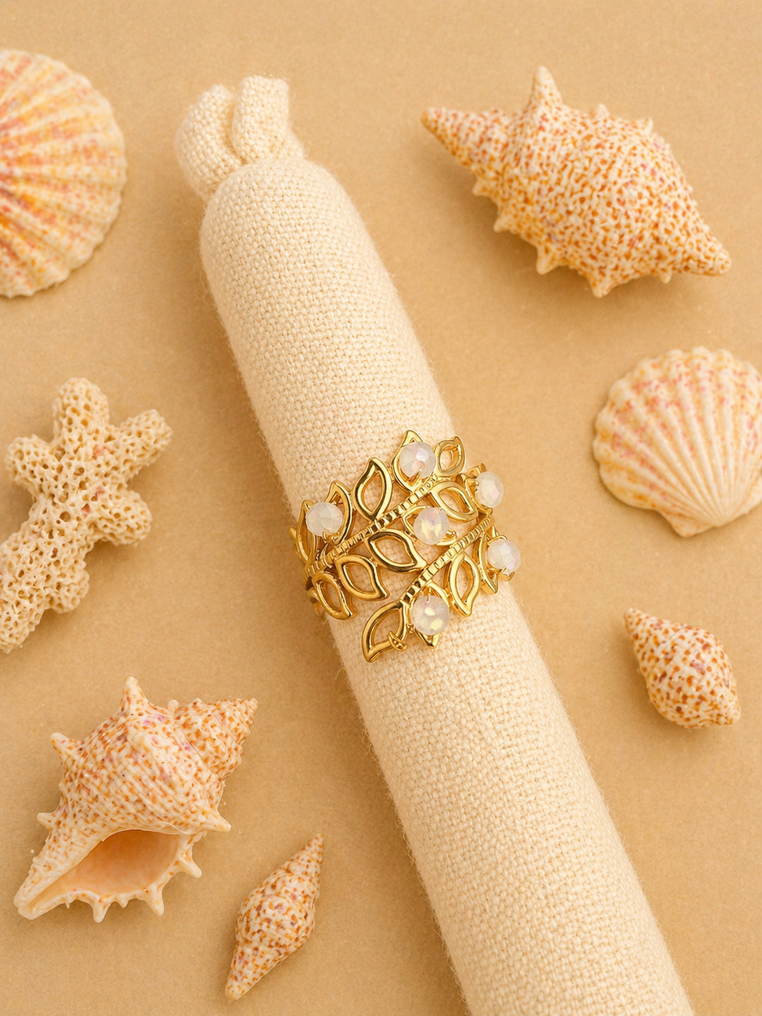 Bague réglable coquillage 9