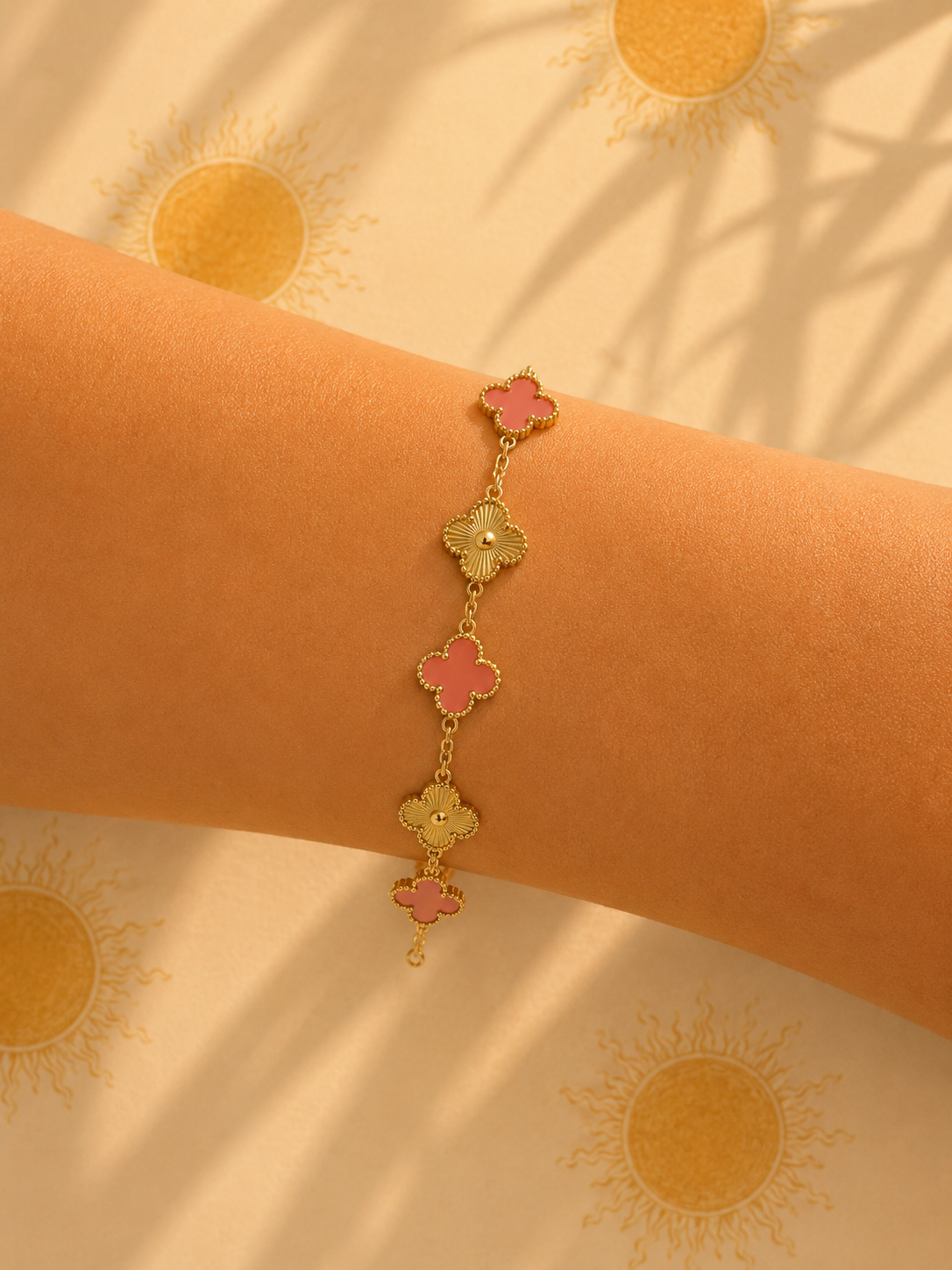 Bracelet tendance (rose saumon)
