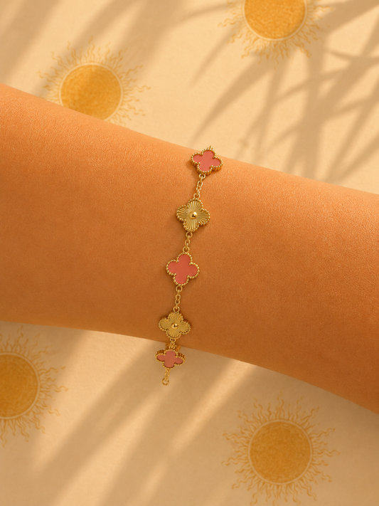 Bracelet tendance (rose saumon)