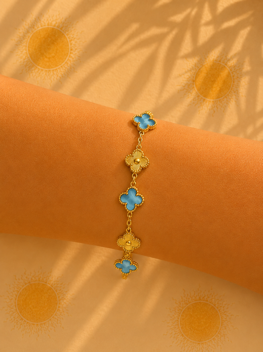 Bracelet tendance (bleue turquoise)