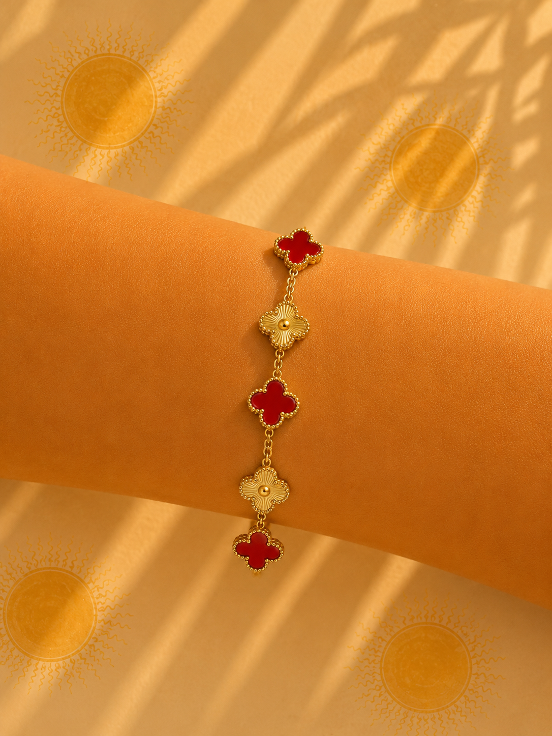 Bracelet tendance (rouge)