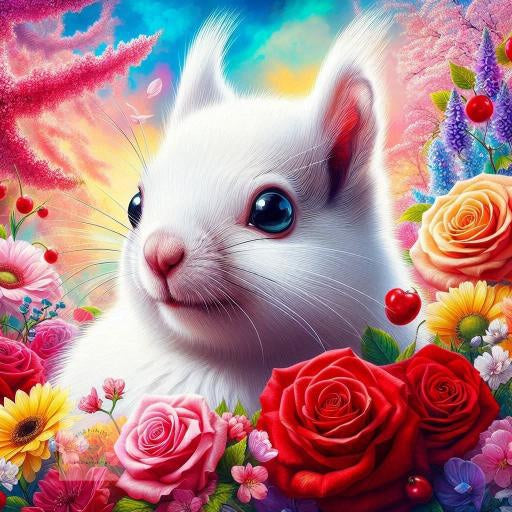 Neige en fleur